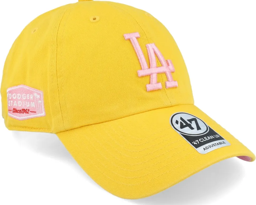 Hatstore Exclusive x Atlanta Braves Dua Yellow Gold Double Under Dad Cap - 47 Brand