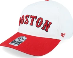 Hatstore Exclusive x Boston Red Sox 2018 World Series Double Header Script Hitch White/Red A-frame Adjustable - 47 Brand