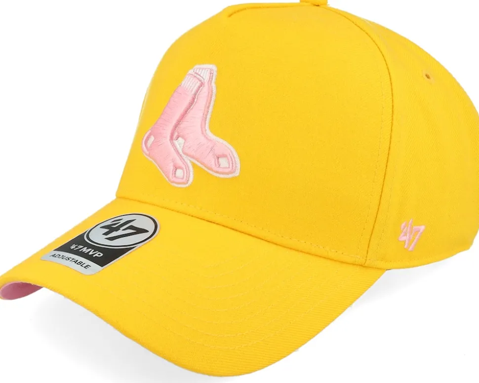 Hatstore Exclusive x Boston Red Sox World Yellow Gold A-Frame Adjustable - 47 Brand