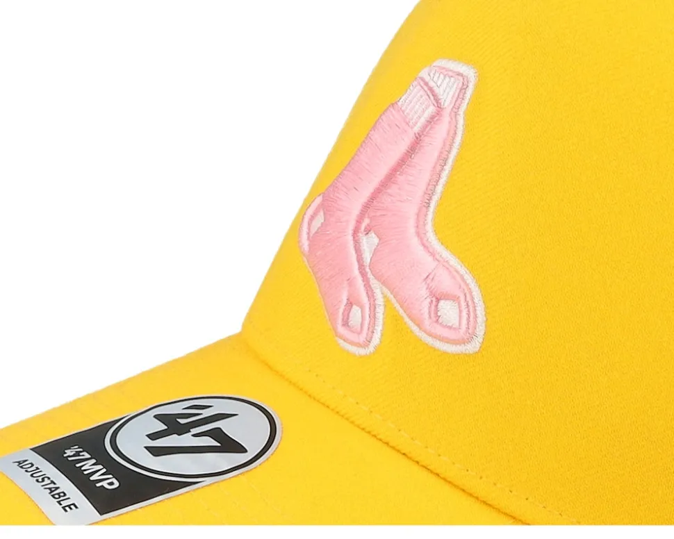 Hatstore Exclusive x Boston Red Sox World Yellow Gold A-Frame Adjustable - 47 Brand