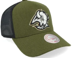 Hatstore Exclusive x Buffalo Sabres Winterized True Forestgreen/Black Trucker - Mitchell & Ness
