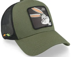 Hatstore Exclusive x Bugs Bunny Forest Green Looney Tunes Trucker - Capslab