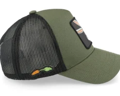 Hatstore Exclusive x Bugs Bunny Forest Green Looney Tunes Trucker - Capslab