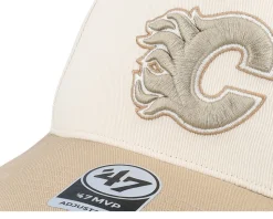 Hatstore Exclusive x Calgary Flames Sure Shot 47 Mvp Dt Natural/Tan A-Frame Adjustable - 47 Brand
