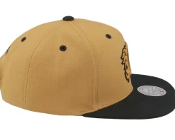 Hatstore Exclusive x Calgary Flames Heritage Brown/Black Snapback - Mitchell & Ness