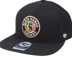 Hatstore Exclusive x Chicago Blackhawks No Shot Captain Snapback - 47 Brand