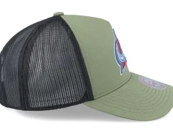 Hatstore Exclusive x Colorado Avalanche Finals Olive Trucker - Mitchell & Ness