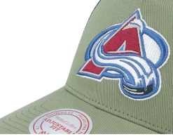 Hatstore Exclusive x Colorado Avalanche Finals Olive Trucker - Mitchell & Ness