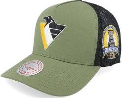 Hatstore Exclusive x Colorado Avalanche Finals Olive Trucker - Mitchell & Ness