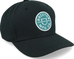 Hatstore Exclusive x Crest Curved Black/Silver Pine Adjustable - Brixton