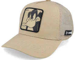 Hatstore Exclusive x Daffy Duck Beige Trucker - Capslab