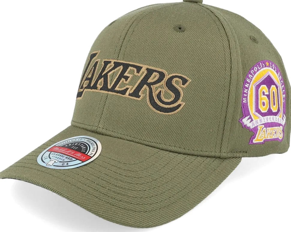 Hatstore Exclusive x Dallas Mavericks Script Flight Olive Adjustable - Mitchell & Ness