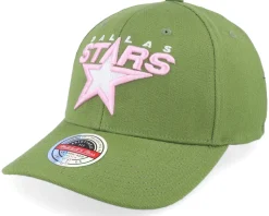 Hatstore Exclusive x Dallas Stars Classic Red Green/Pink Adjustable - Mitchell & Ness