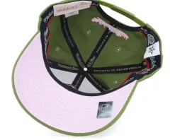 Hatstore Exclusive x Dallas Stars Classic Red Green/Pink Adjustable - Mitchell & Ness