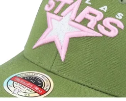 Hatstore Exclusive x Dallas Stars Classic Red Green/Pink Adjustable - Mitchell & Ness