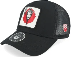 Hatstore Exclusive X Japan Man Black Trucker - Bearded Man