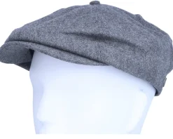 Hatstore Exclusive x Kaliffa Brood Heather Grey Snap Cap - Brixton