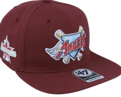 Hatstore Exclusive x Los Angeles Angels Asg Dark Maroon Snapback - 47 Brand