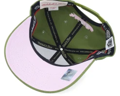 Hatstore Exclusive x Los Angeles Kings Classic Red Green/Pink Adjustable - Mitchell & Ness