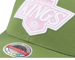 Hatstore Exclusive x Los Angeles Kings Classic Red Green/Pink Adjustable - Mitchell & Ness