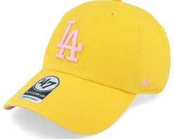 Hatstore Exclusive x Los Angeles Dodgers Yellow Gold Double Under Dad Cap - 47 Brand