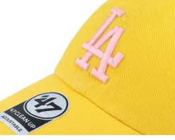 Hatstore Exclusive x Los Angeles Dodgers Yellow Gold Double Under Dad Cap - 47 Brand