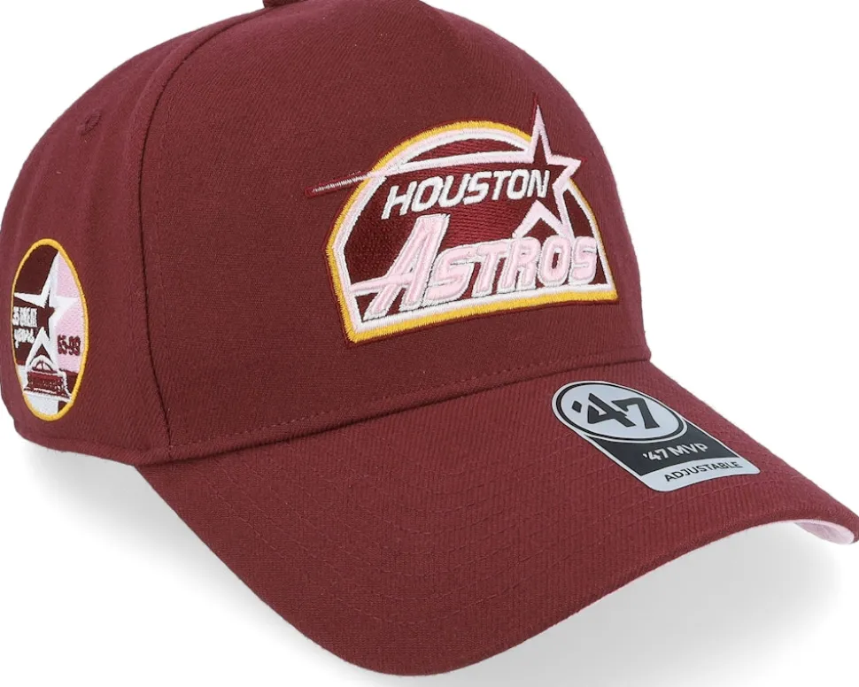 Hatstore Exclusive x Miami Marlins Dark Maroon A-Frame Adjustable - 47 Brand