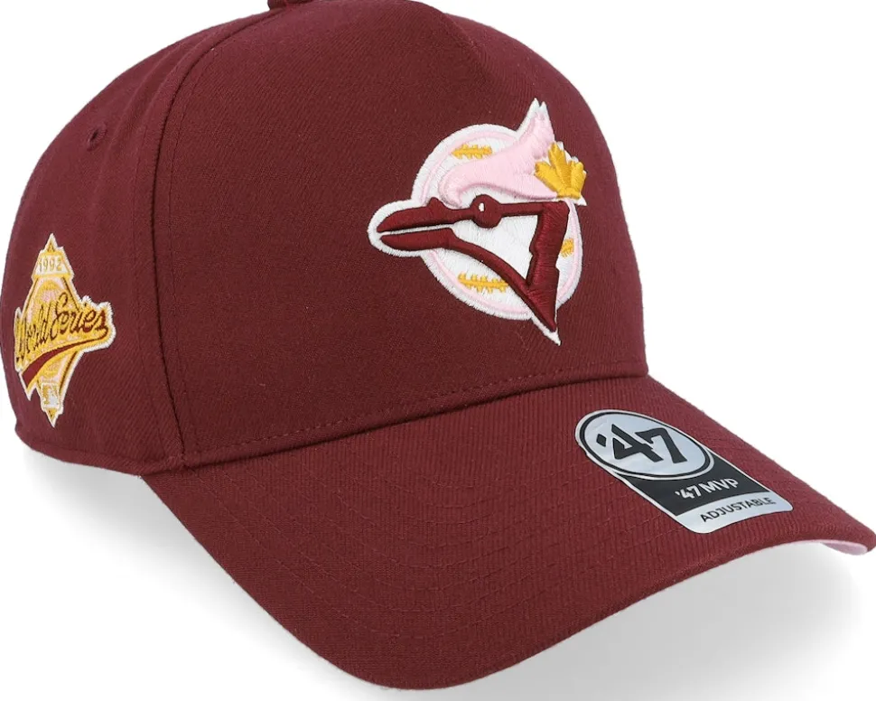 Hatstore Exclusive x Miami Marlins Dark Maroon A-Frame Adjustable - 47 Brand