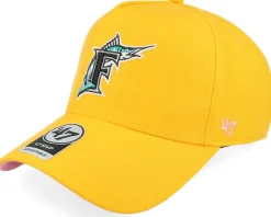 Hatstore Exclusive x Miami Marlins Yellow Gold A-Frame Adjustable - 47 Brand