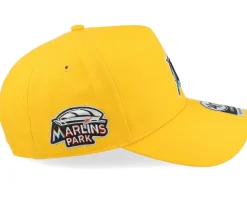 Hatstore Exclusive x Miami Marlins Yellow Gold A-Frame Adjustable - 47 Brand