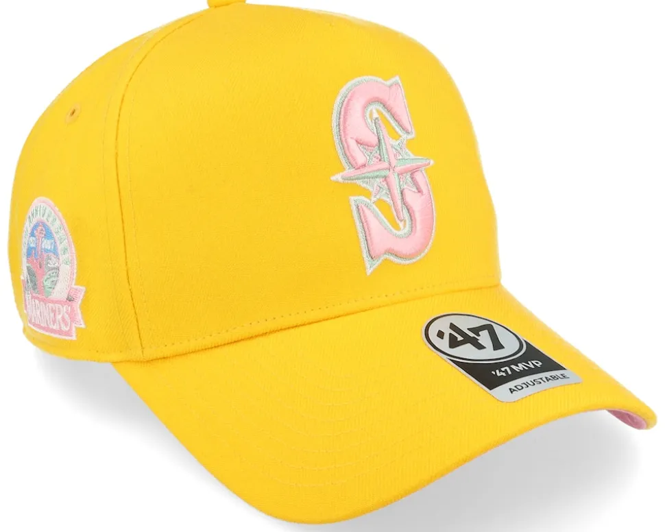 Hatstore Exclusive x Miami Marlins Yellow Gold A-Frame Adjustable - 47 Brand