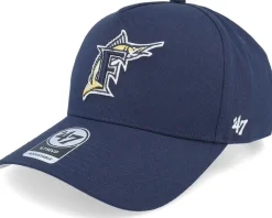 Hatstore Exclusive x Miami Marlins Coops Sure Shot Mvp Dt Navy Adjustable - 47 Brand