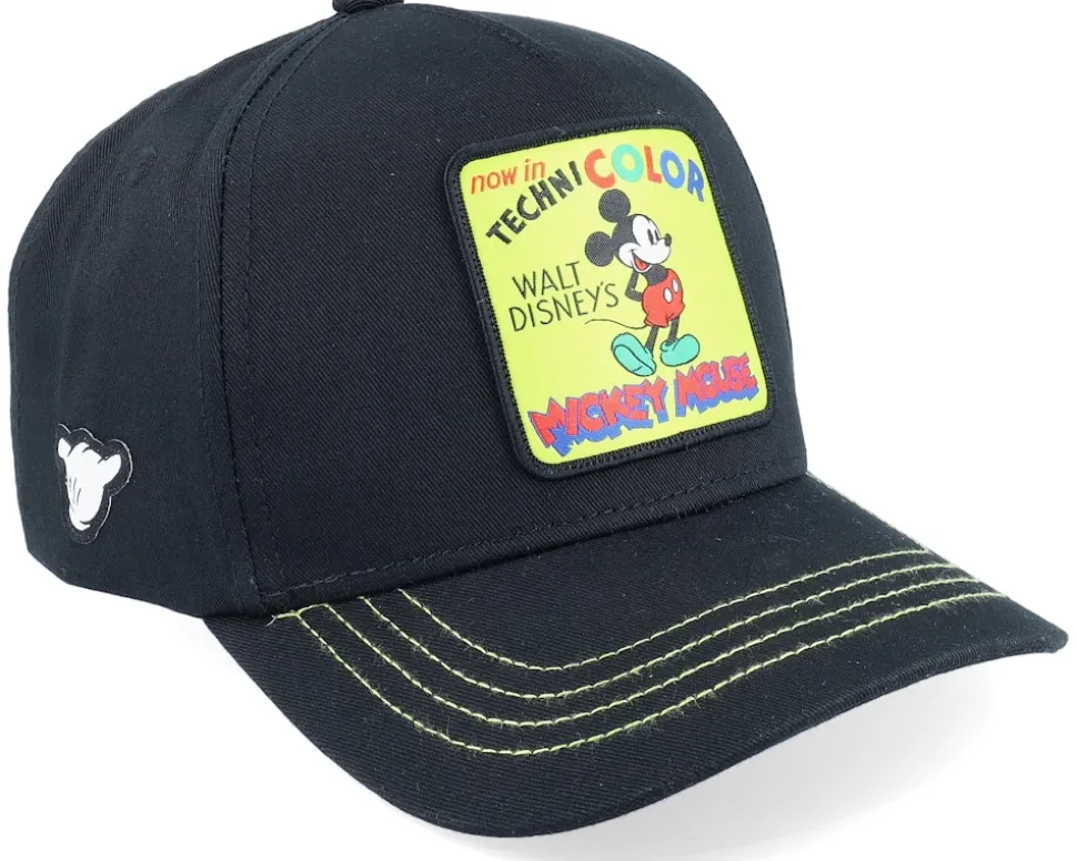 Hatstore Exclusive x Mickey Mouse Technicolor Disney Black Adjustable - Capslab