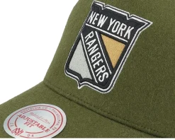 Hatstore Exclusive x New York Rangers Winterized True Forestgreen/Black Trucker - Mitchell & Ness