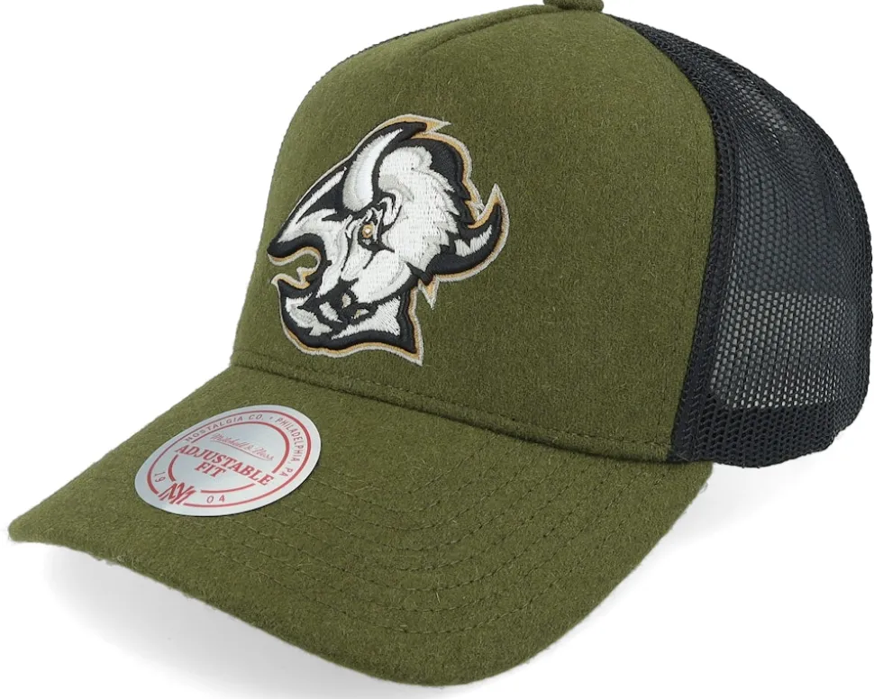 Hatstore Exclusive x New York Rangers Winterized True Forestgreen/Black Trucker - Mitchell & Ness