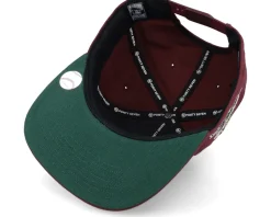 Hatstore Exclusive x Oakland Athletics World Series Dark Maroon Snapback - 47 Brand