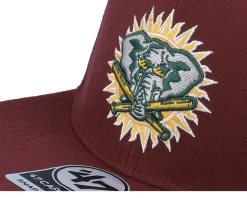 Hatstore Exclusive x Oakland Athletics World Series Dark Maroon Snapback - 47 Brand