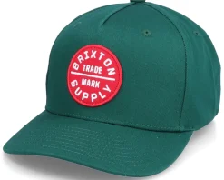 Hatstore Exclusive x Oath Dark Green Curved Snapback - Brixton