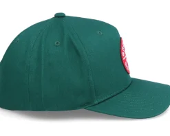 Hatstore Exclusive x Oath Dark Green Curved Snapback - Brixton