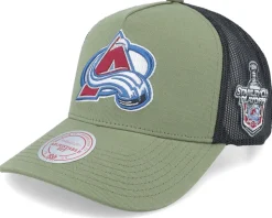 Hatstore Exclusive x Pittsburgh Penguins Finals Olive Trucker - Mitchell & Ness