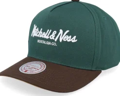 Hatstore Exclusive x Pro Crown Dark Green/Brown A-Frame Adjustable - Mitchell & Ness