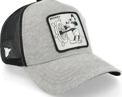 Hatstore Exclusive x Steamboat Willie Disney Mickey Mouse Grey/Black Trucker - Capslab