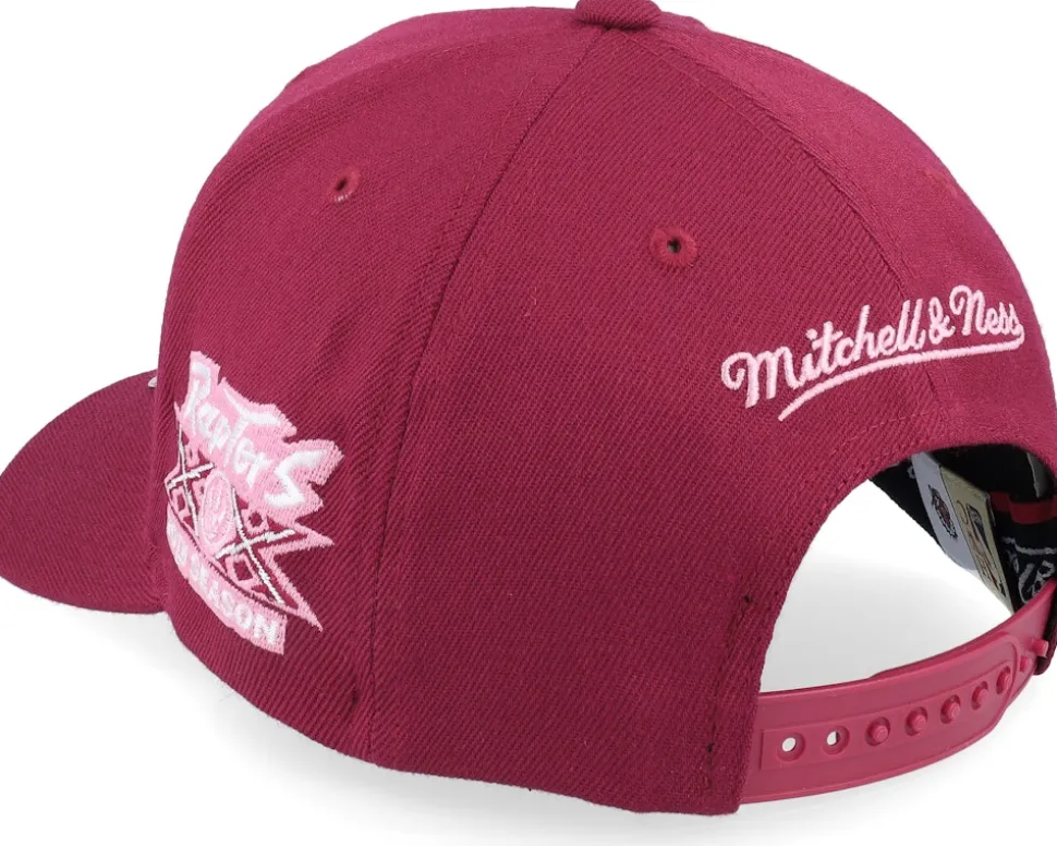 Hatstore Exclusive x Toronto Raptors Blush Burgundy Adjustable - Mitchell & Ness