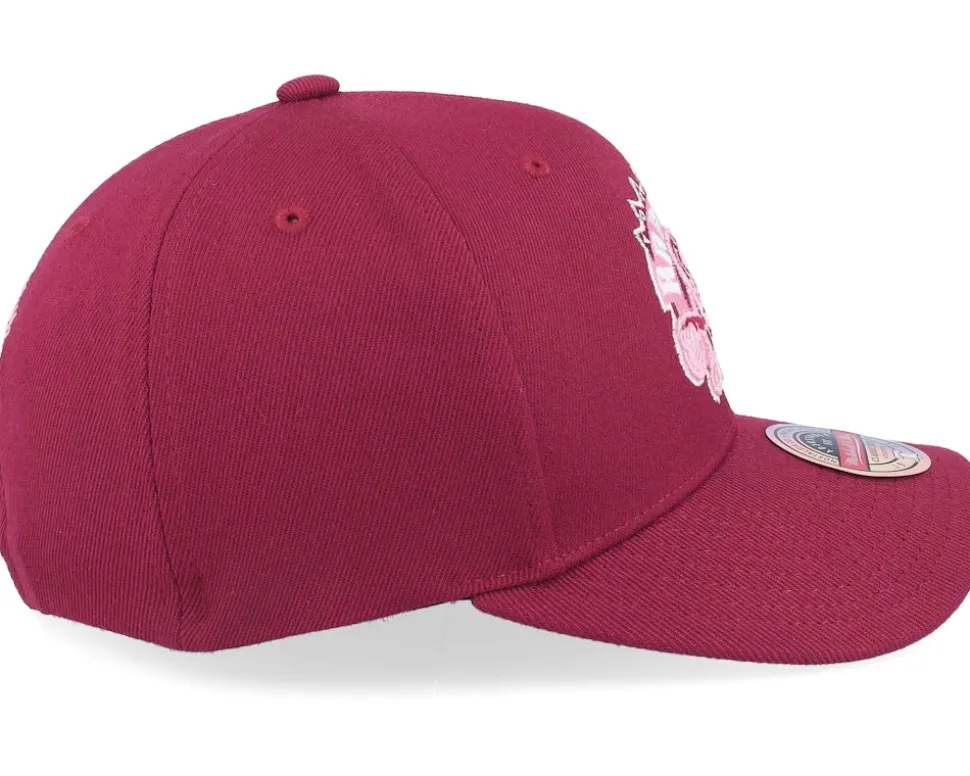 Hatstore Exclusive x Toronto Raptors Blush Burgundy Adjustable - Mitchell & Ness