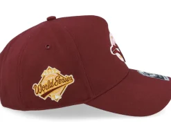 Hatstore Exclusive x Toronto Blue Jays World Dark Maroon A-Frame Adjustable - 47 Brand