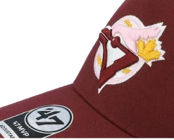 Hatstore Exclusive x Toronto Blue Jays World Dark Maroon A-Frame Adjustable - 47 Brand