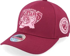 Hatstore Exclusive x Vancouver Grizzlies Blush Burgundy Adjustable - Mitchell & Ness