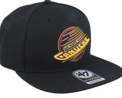 Hatstore Exclusive x Vancouver Canucks Captain No Shot Vintage Black Snapback - 47 Brand