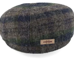 Hatteras Beeswax Grey/Navy/Green Flatcap - Stetson