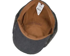 Hatteras Beeswax Grey/Navy/Green Flatcap - Stetson